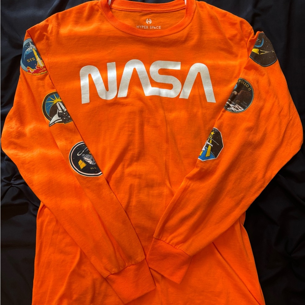 Orange NASA Long Sleeve Shirt